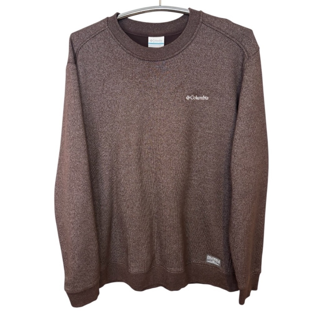 Columbia Men's Crewneck Sweater in Rich Brown Size XL - Picture 1 of 10